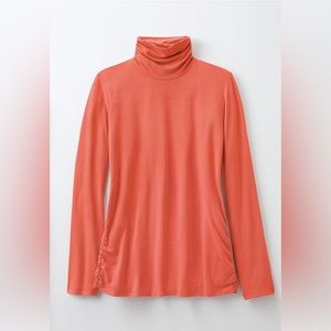 NWT Coldwater Creek Turtleneck PrimaKnit M Honeysuckle